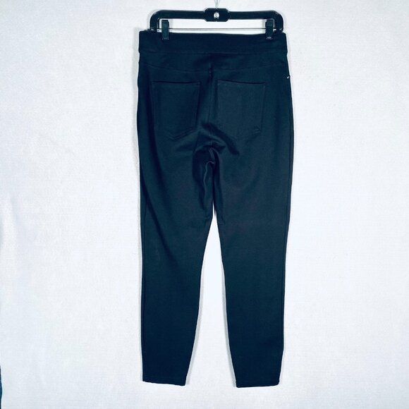 Spanx Pants Womens L Black Stretch Pull On Skinny Minimalist Career Goth - Picture 9 of 11